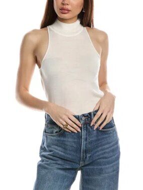 AllSaints Connie Sleeveless Merino Wool Turtleneck Sweater